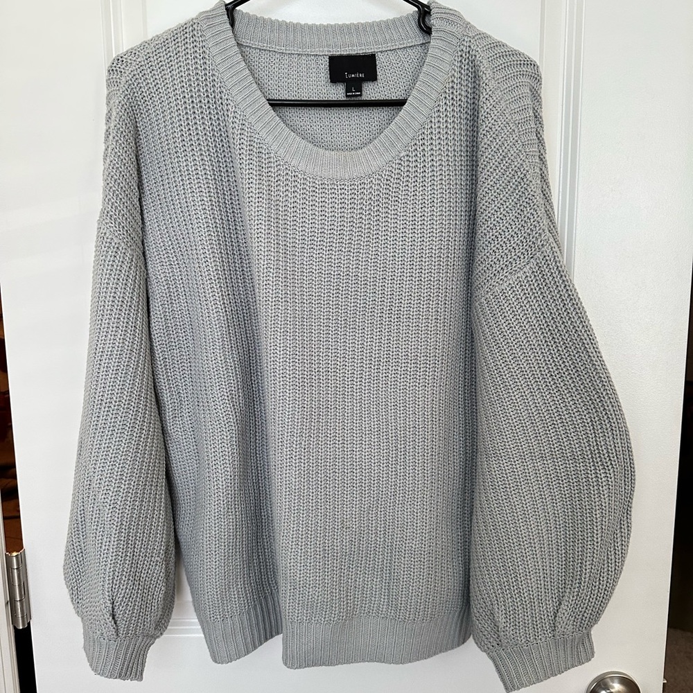 Blue/gray boutique sweater